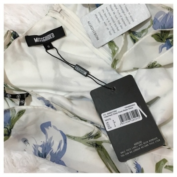 NWT Missguided Halterneck Floral Skater Dress – 2 - Picture 8 of 8